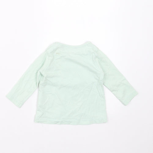 Lullaby Girls Green   Basic T-Shirt Size 0-3 Months  - rabbit