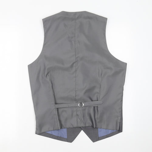 Cedar Wood State Mens Grey   Jacket Suit Waistcoat Size M