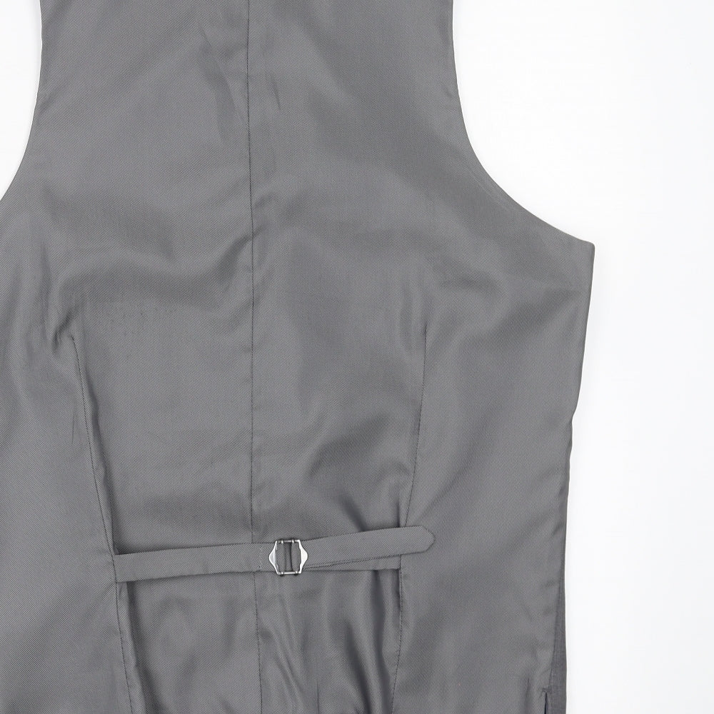 Cedar Wood State Mens Grey   Jacket Suit Waistcoat Size M