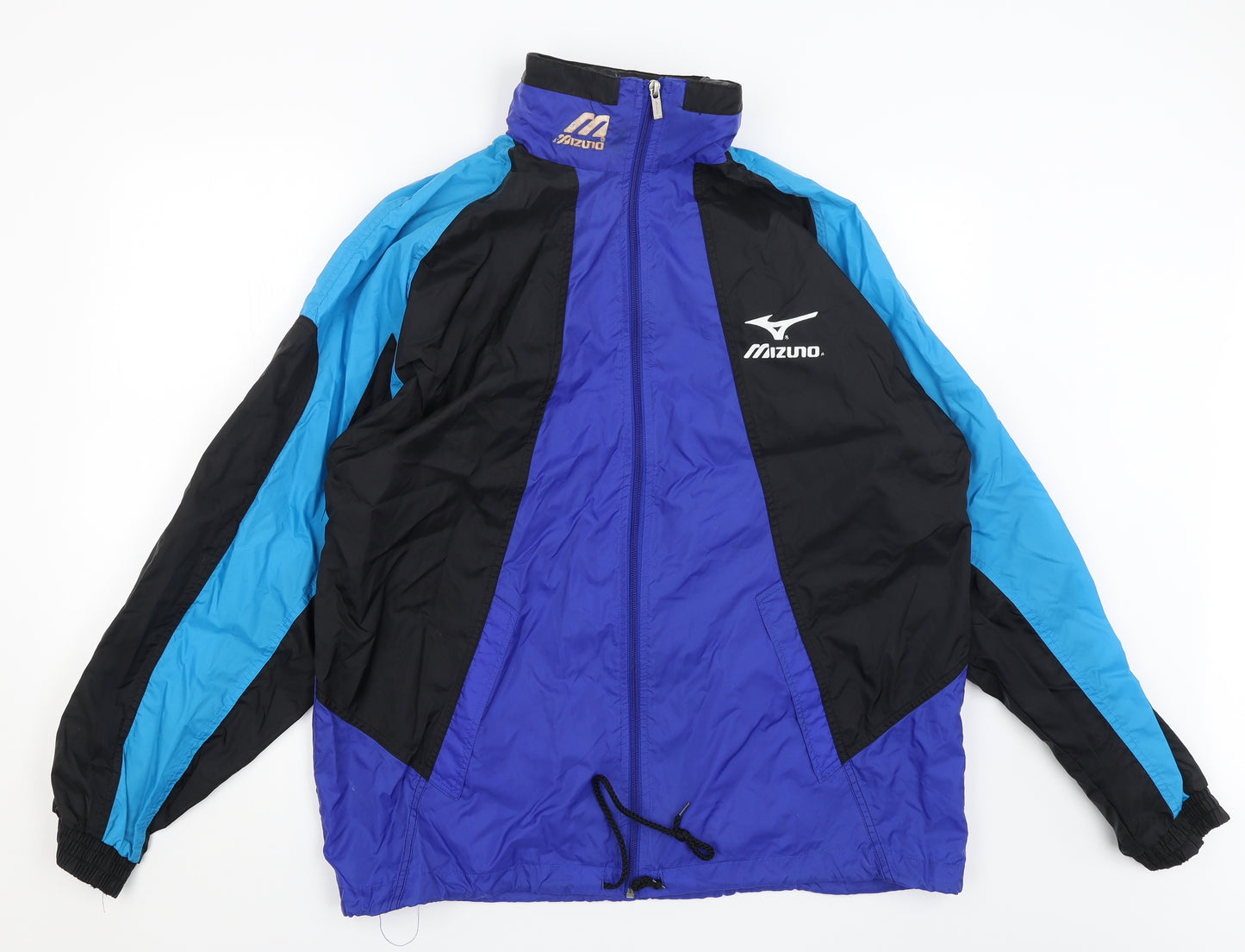 Mizuno Mens Blue   Rain Coat Coat Size M