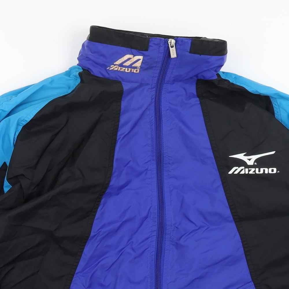 Mizuno Mens Blue   Rain Coat Coat Size M