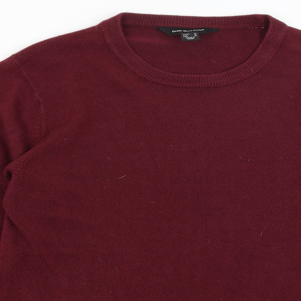 Cedar Wood State Mens Red   Pullover Jumper Size M