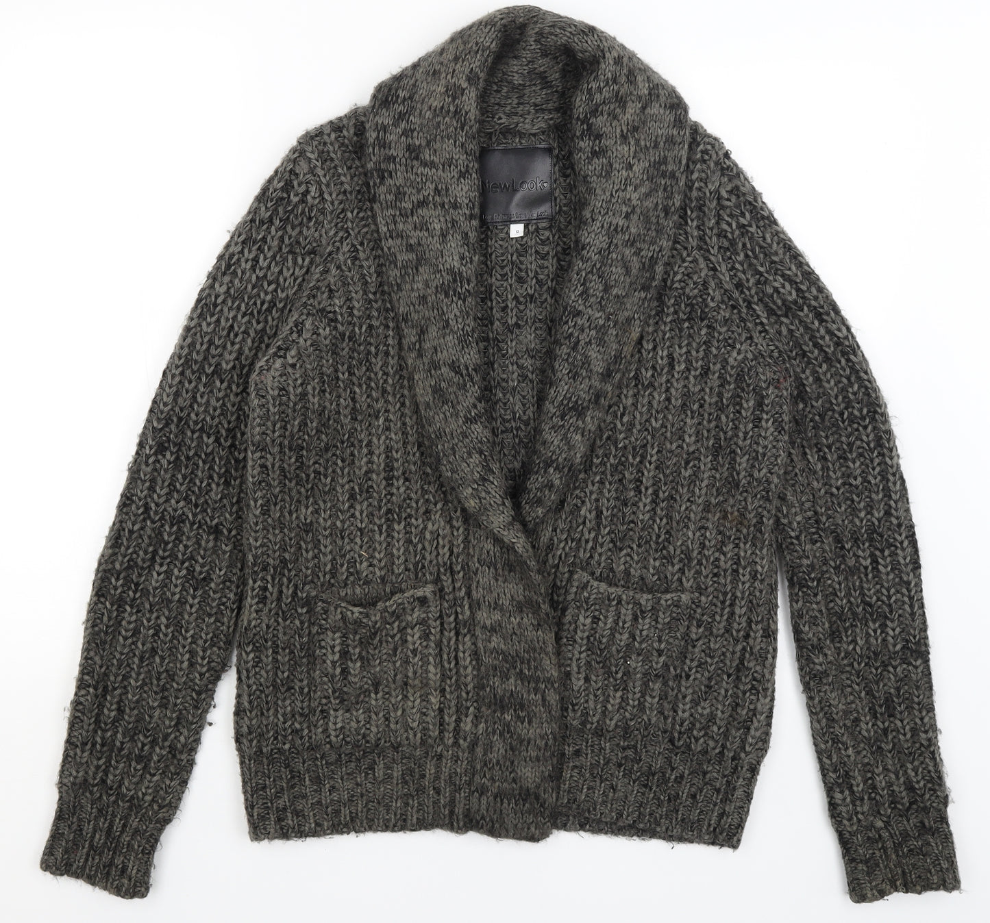 New Look Womens Grey   Cardigan Jumper Size 12
