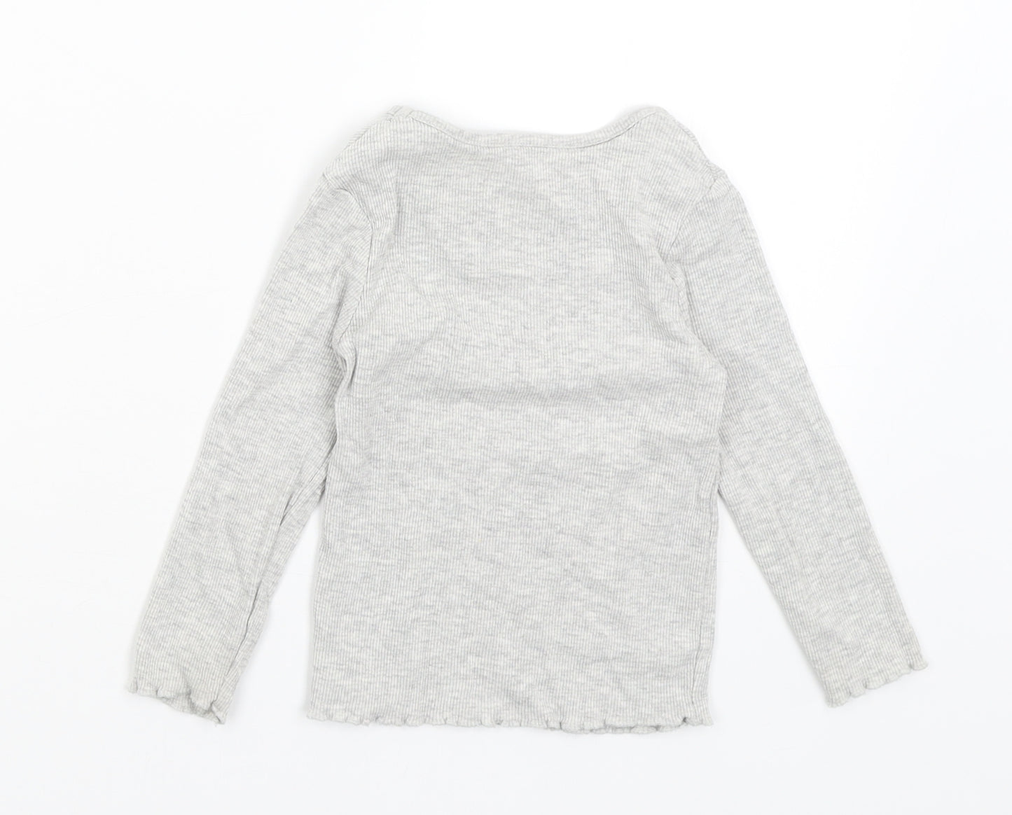 George Girls Grey   Basic T-Shirt Size 2-3 Years