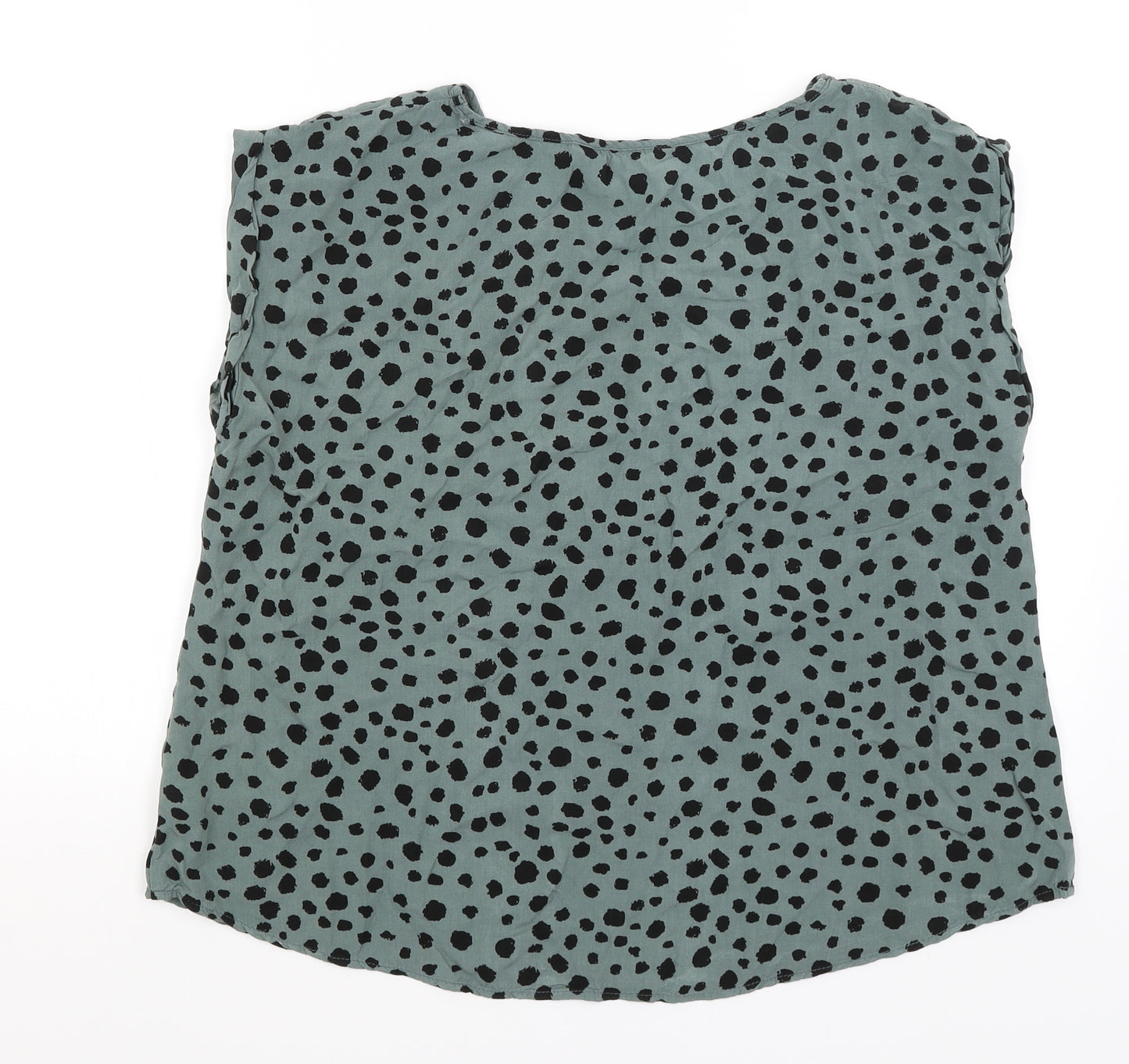 Apricot Womens Green Polka Dot  Basic T-Shirt Size 14