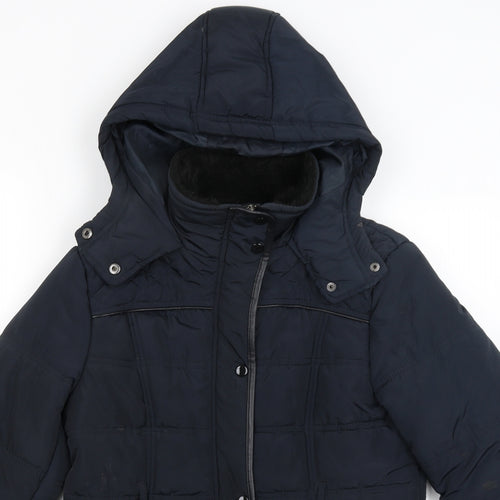 New Look Womens Black   Puffer Jacket Coat Size 12