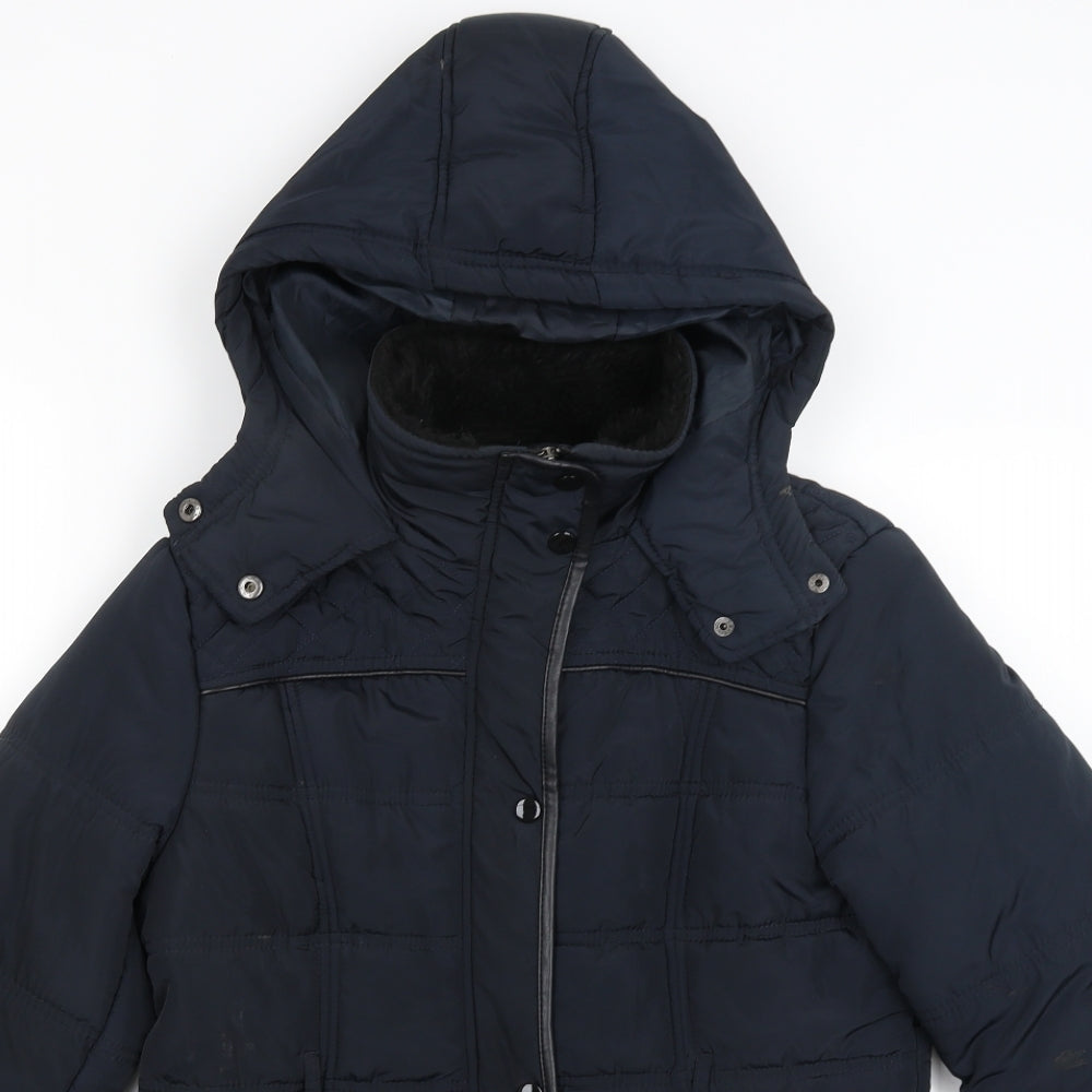 New Look Womens Black   Puffer Jacket Coat Size 12