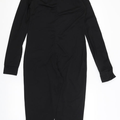 Pretty Little Thing Womens Black Solid  Top One Piece Size 8