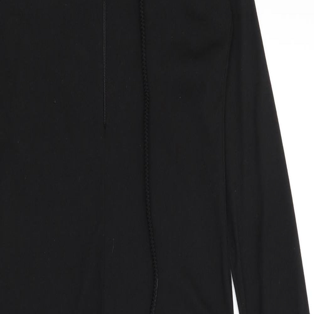 Pretty Little Thing Womens Black Solid  Top One Piece Size 8