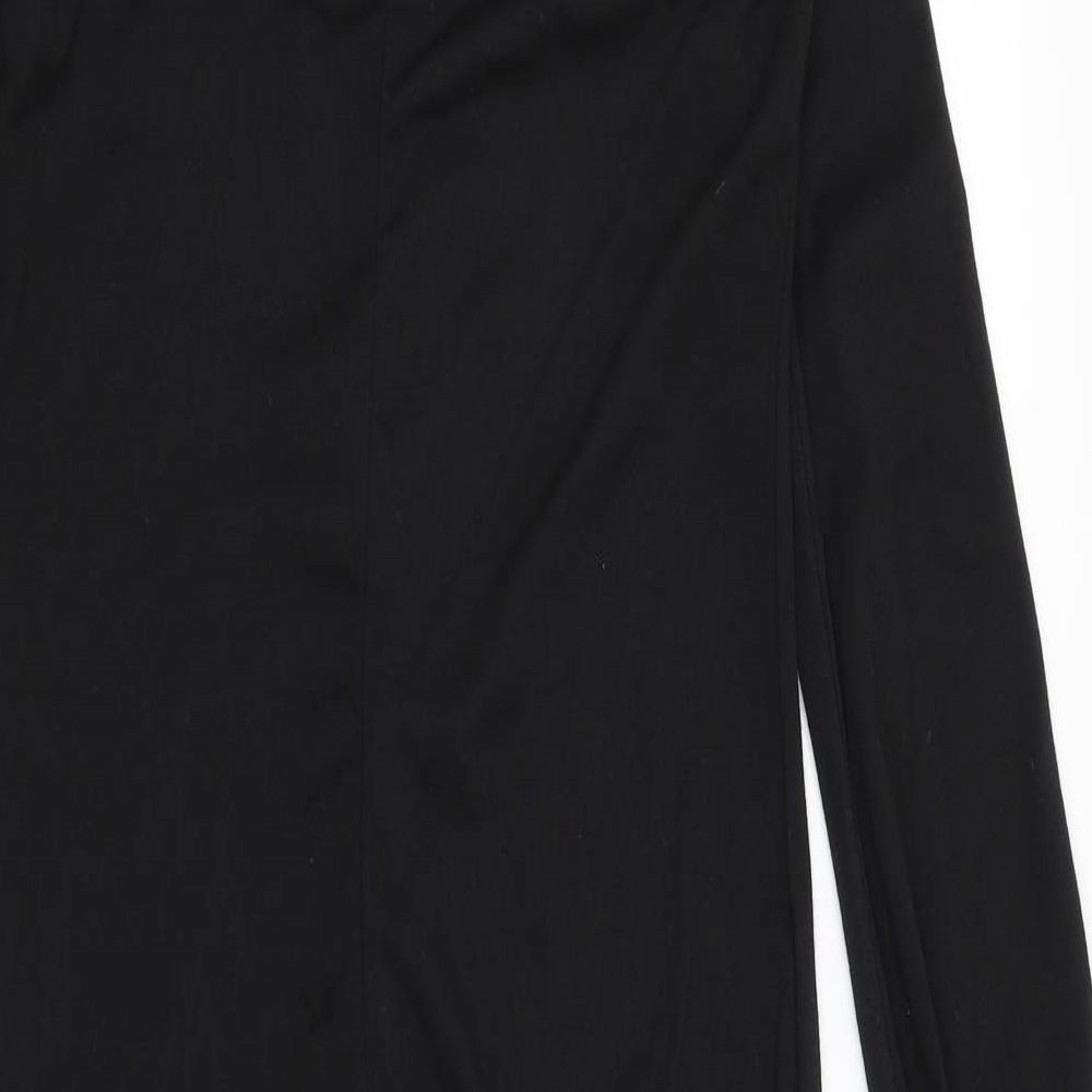 Pretty Little Thing Womens Black Solid  Top One Piece Size 8