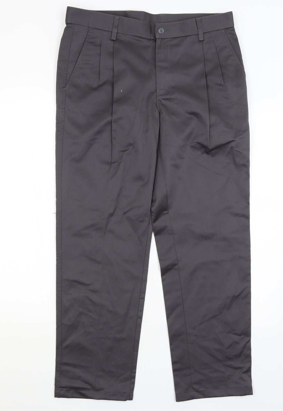 Peter England Mens Grey   Trousers  Size 34 in L29 in