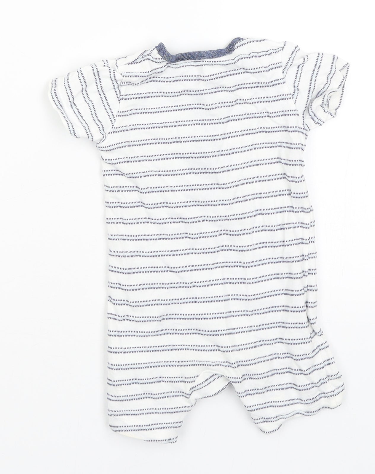 Matalan Baby White Striped  Romper One-Piece Size 6-9 Months