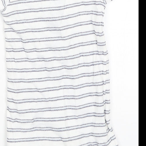 Matalan Baby White Striped  Romper One-Piece Size 6-9 Months