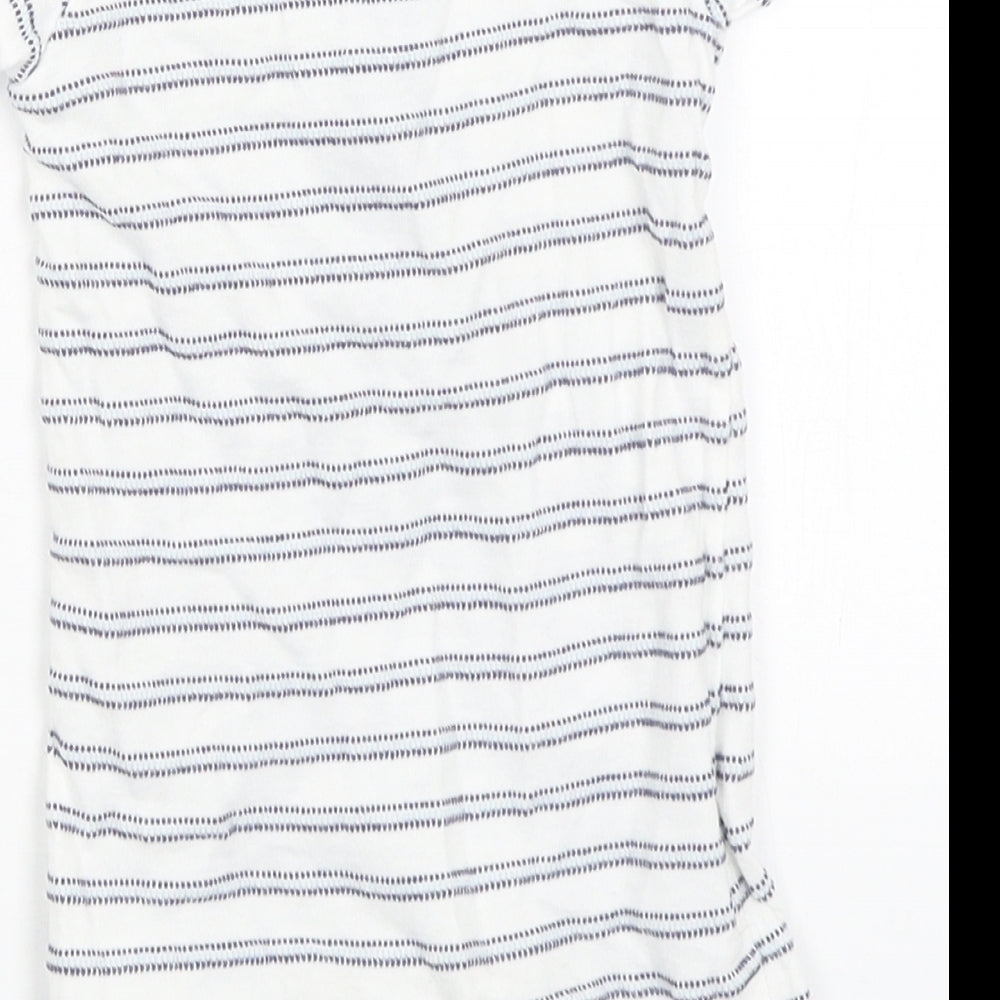 Matalan Baby White Striped  Romper One-Piece Size 6-9 Months