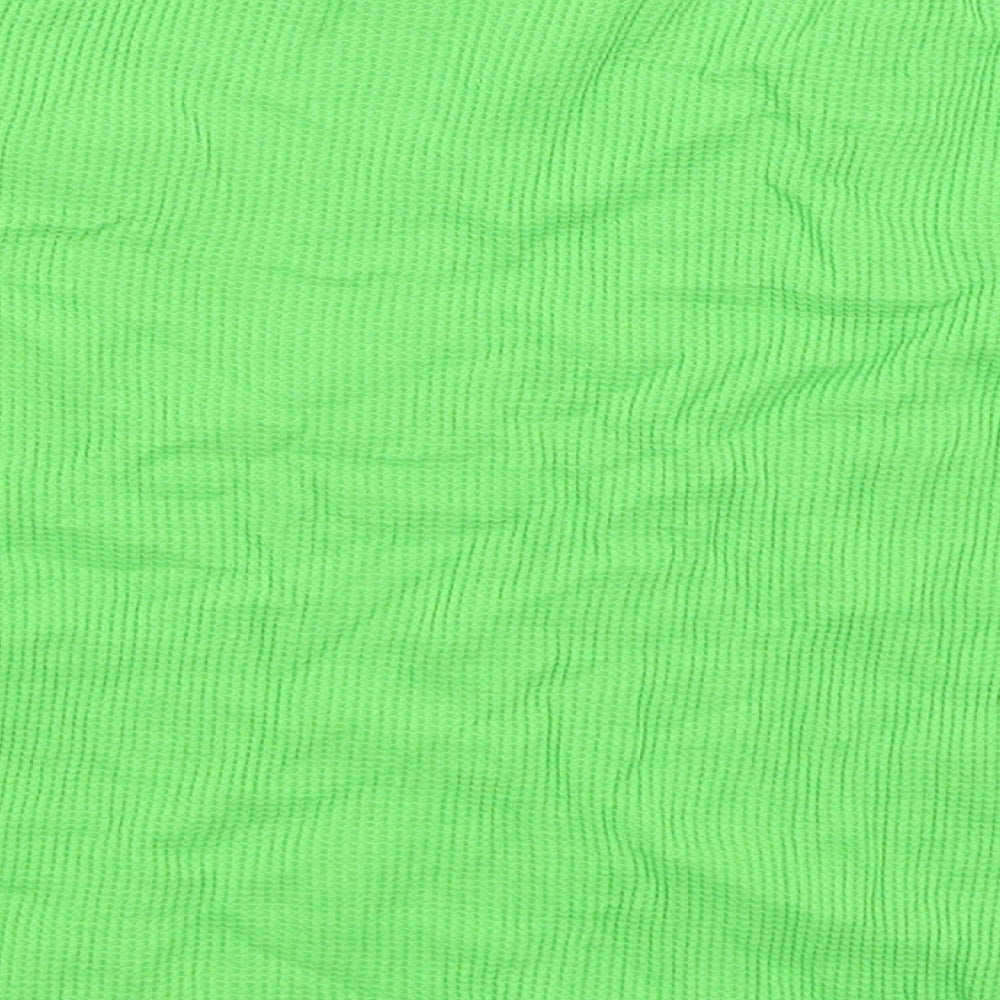 COLLUSION Womens Green   Cropped T-Shirt Size 12