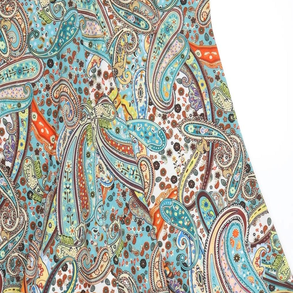 Preworn Womens Green Paisley  Romper One-Piece Size XL L17 in