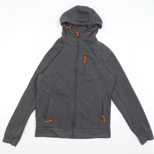 SIIMHWRSS Womens Grey   Full Zip Hoodie Size 2XL