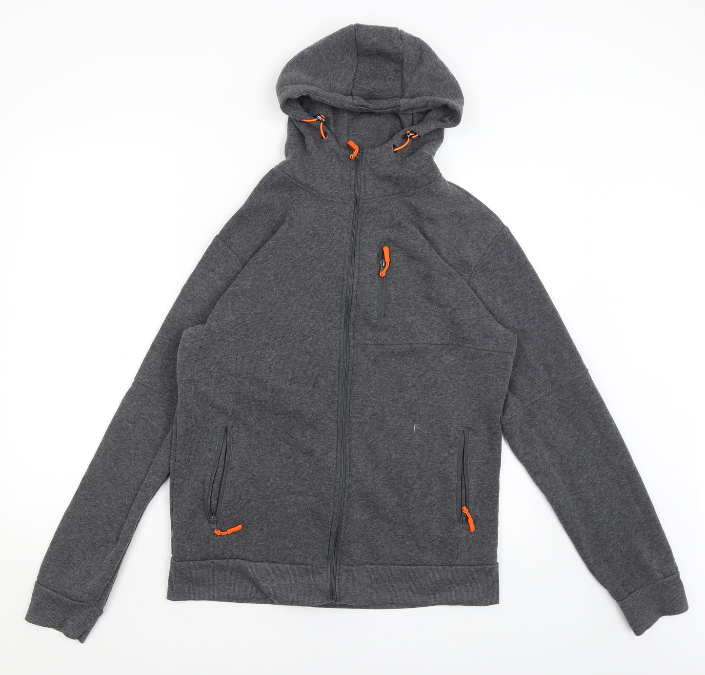 SIIMHWRSS Womens Grey   Full Zip Hoodie Size 2XL