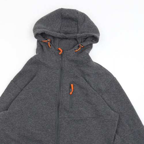 SIIMHWRSS Womens Grey   Full Zip Hoodie Size 2XL