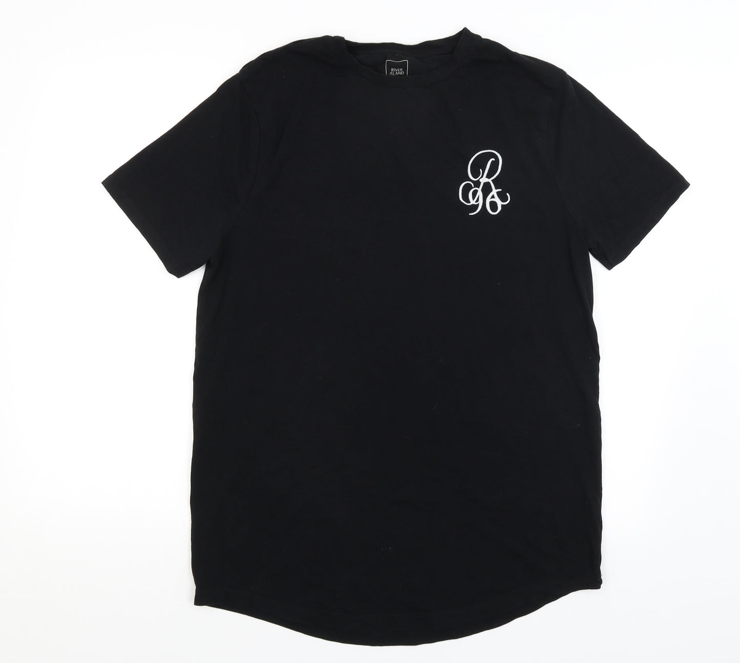 River Island Mens Black    T-Shirt Size XL