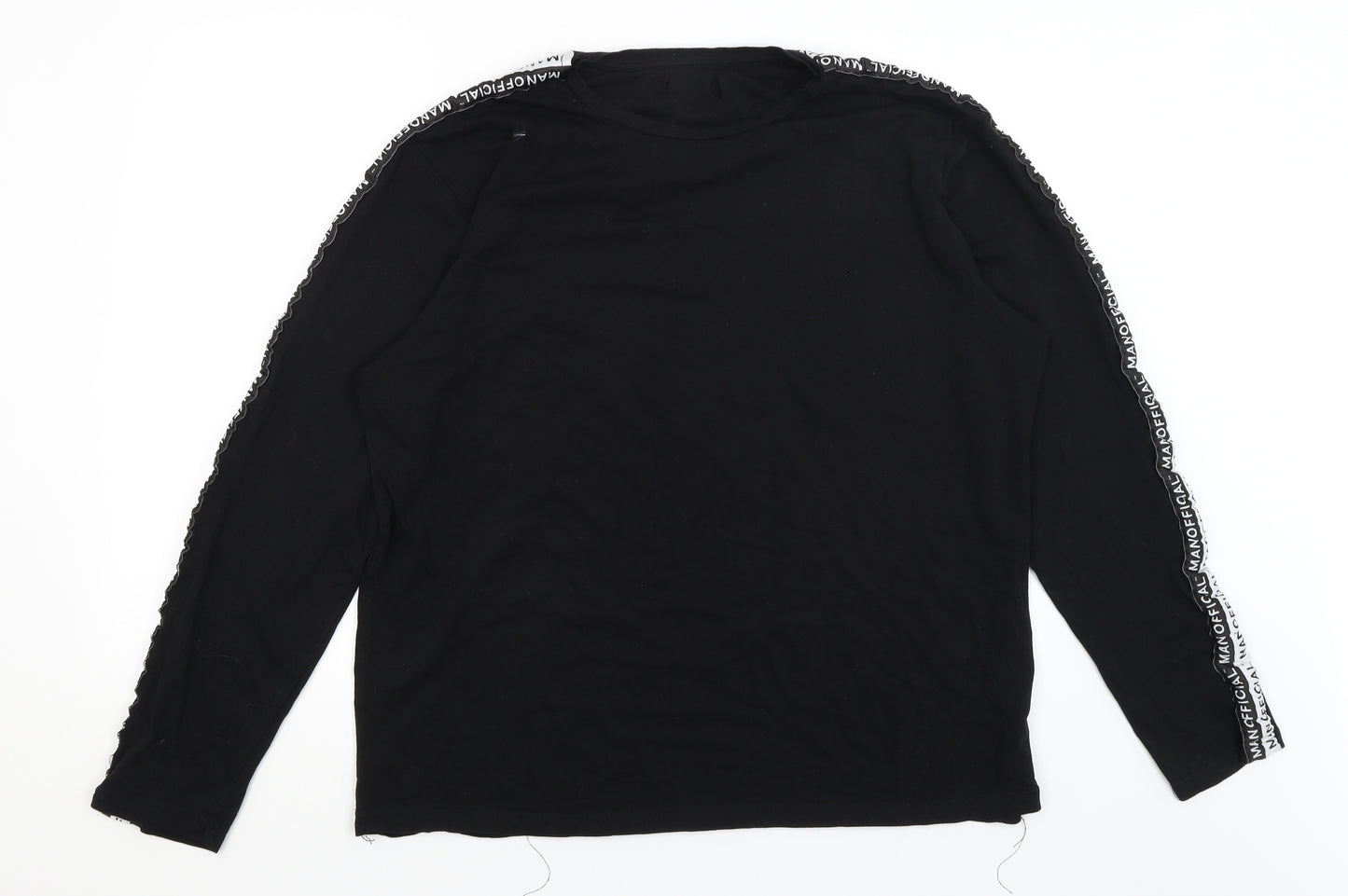Boohoo Man Mens Black    T-Shirt Size 2XL