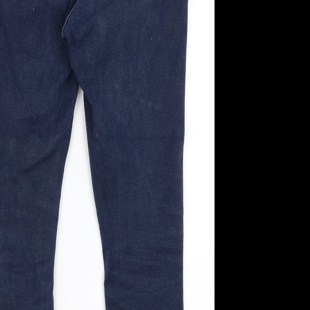 M&S Womens Blue   Skinny Jeans Size 14 L26 in