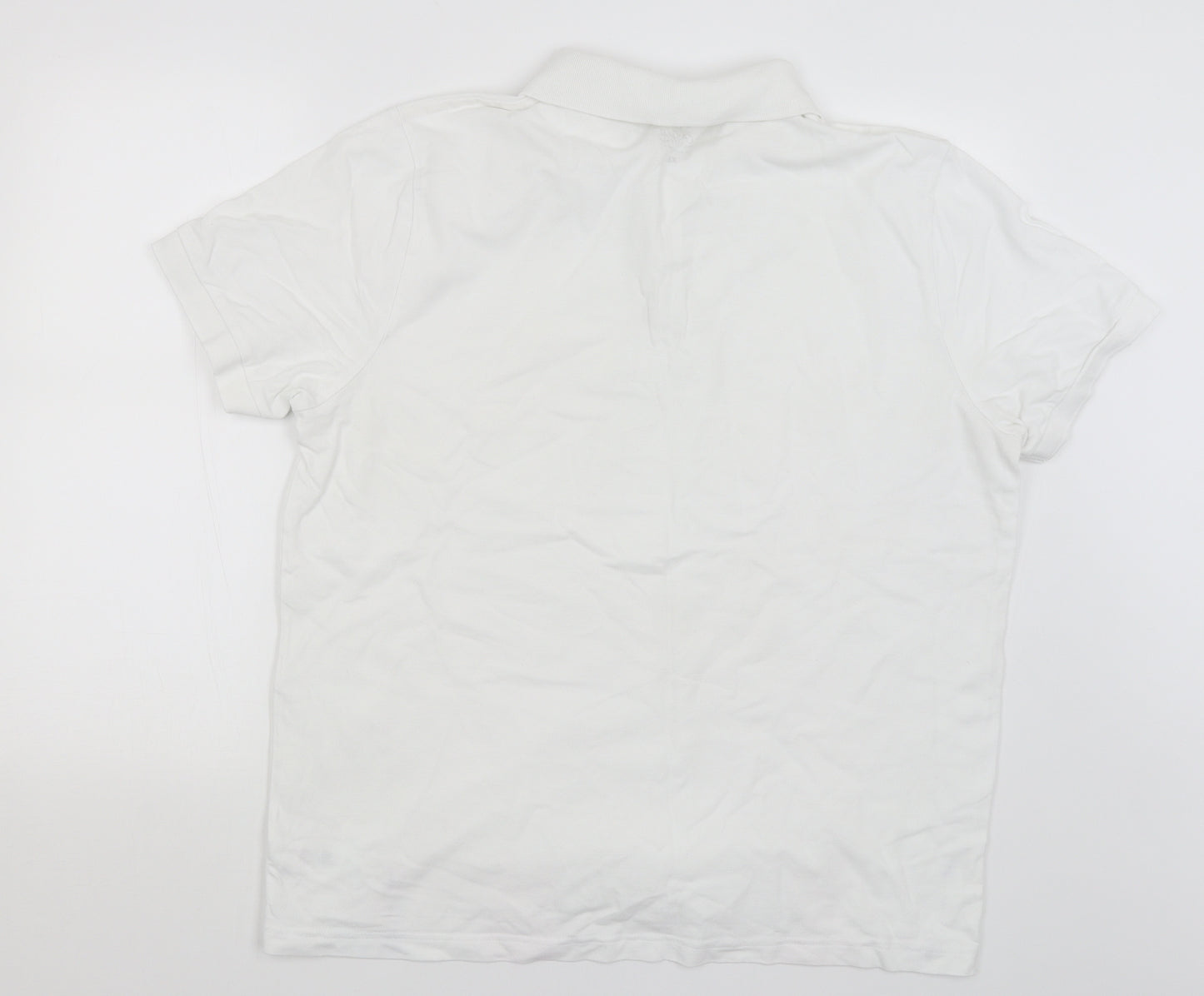 George Mens White    Polo Size 2XL