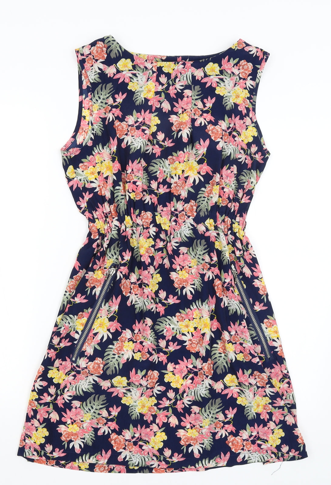 Apricot Womens Blue Floral  Fit & Flare  Size 10