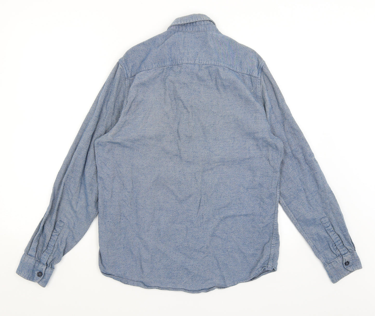 Topman Mens Blue    Button-Up Size M