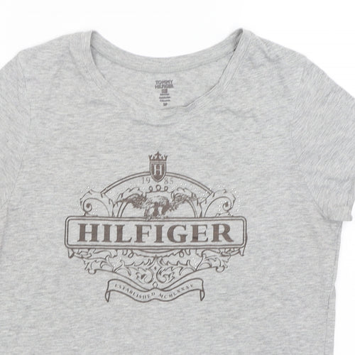 Tommy Hilfiger Womens Grey   Basic T-Shirt Size S