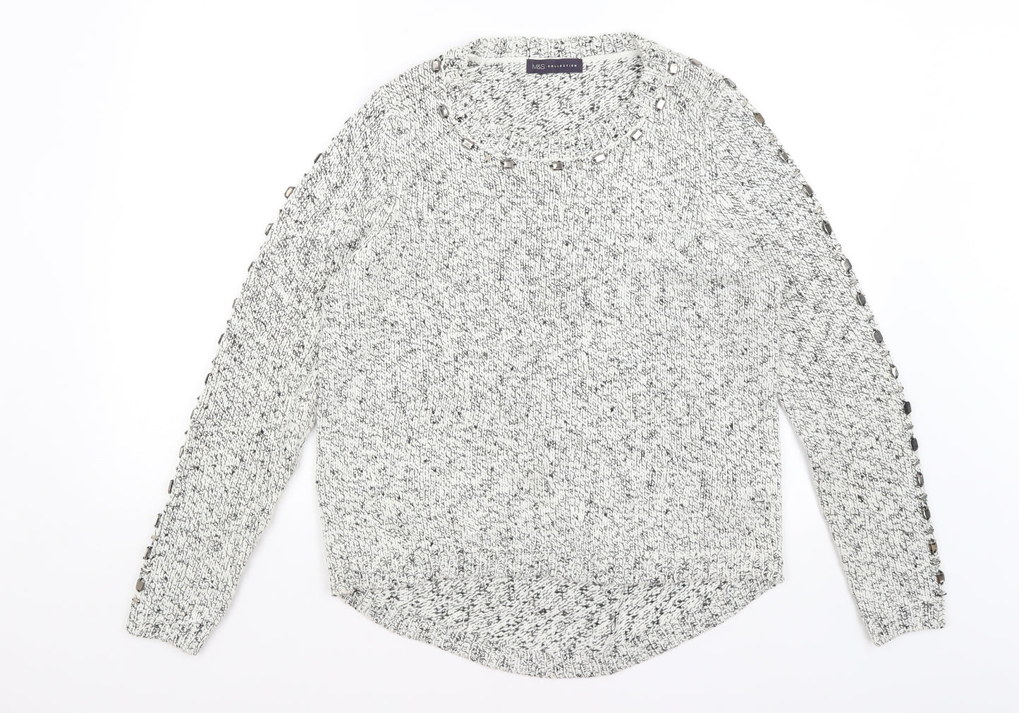 M&S Womens Grey   Pullover Jumper Size 14