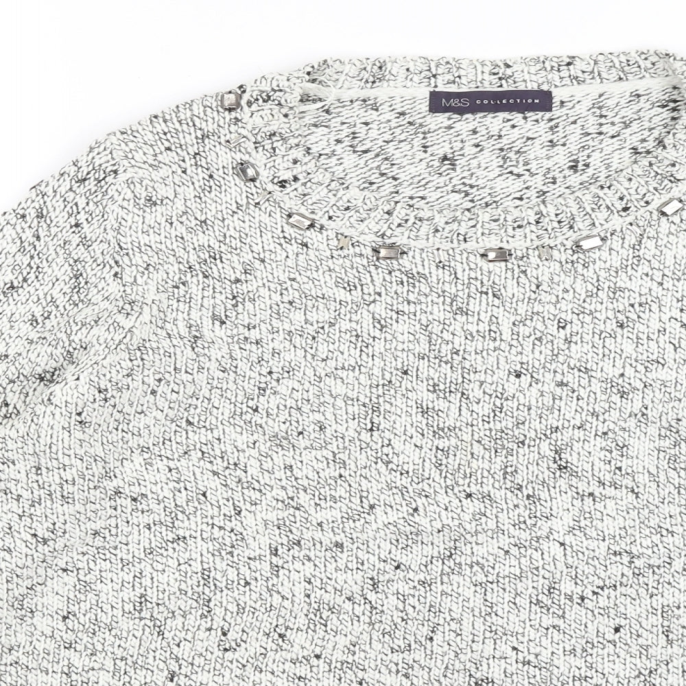 M&S Womens Grey   Pullover Jumper Size 14