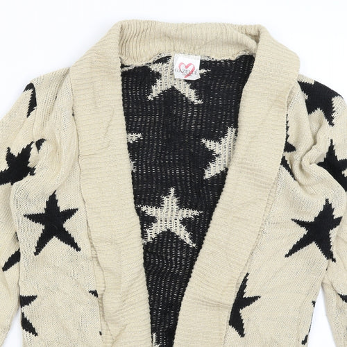 Gazelle Womens Brown   Cardigan Jumper Size S  - Stars
