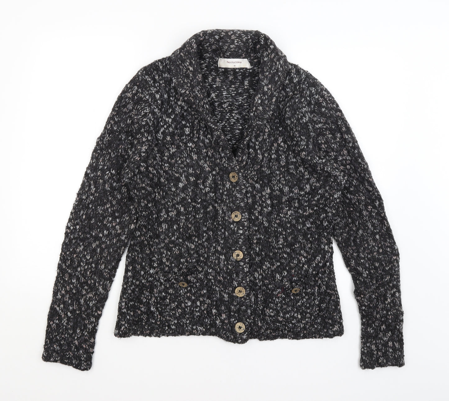 The Stock Shop Womens Black   Cardigan Jumper Size M