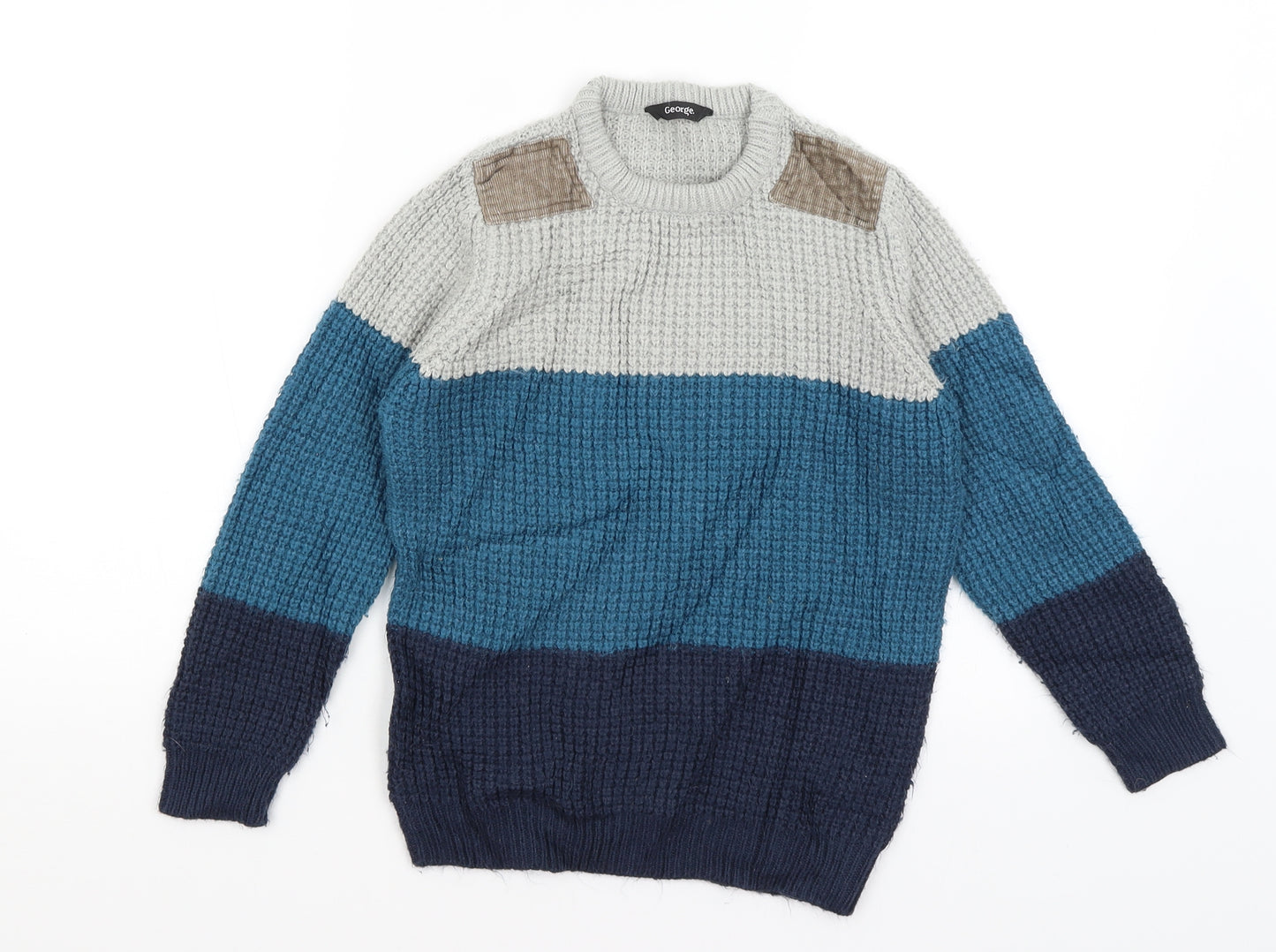 George Boys Blue   Pullover Jumper Size 8-9 Years