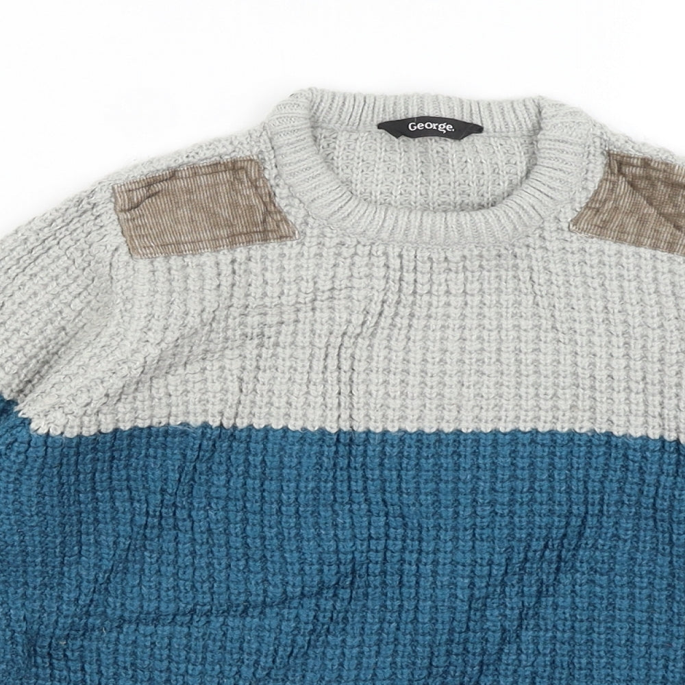George Boys Blue   Pullover Jumper Size 8-9 Years
