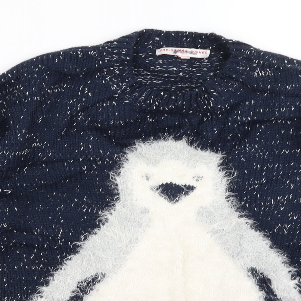 NEXT Womens Blue   Pullover Jumper Size 12  - Penguin