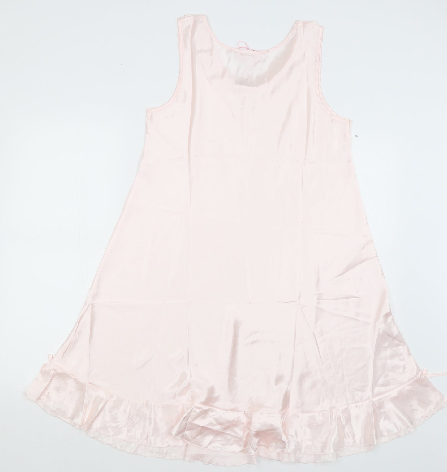 My Dream Womens Pink Solid  Top Nightshirt Size L