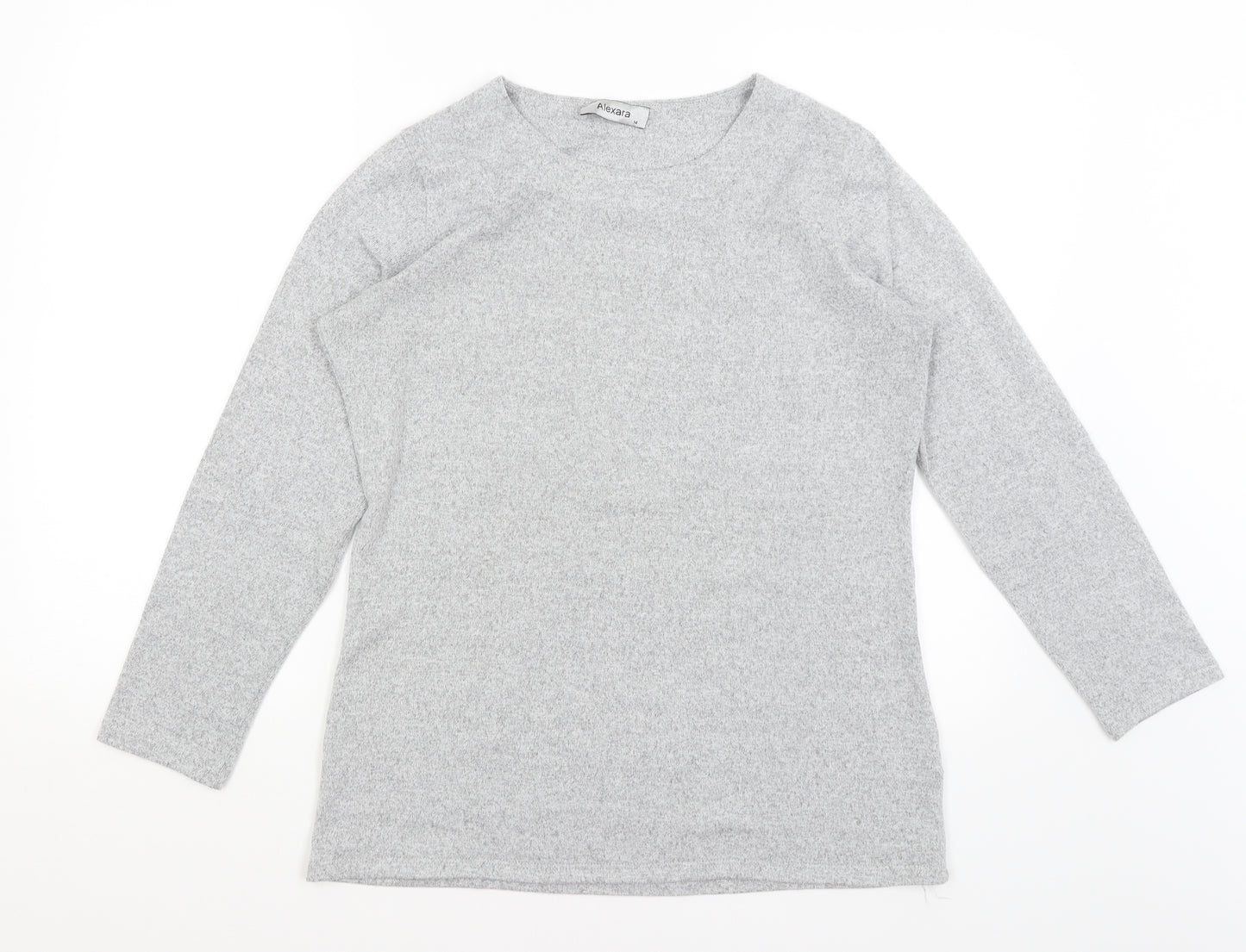 Alexara Womens Grey   Pullover Jumper Size 14