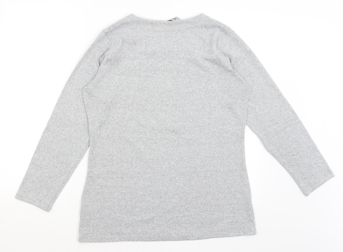 Alexara Womens Grey   Pullover Jumper Size 14