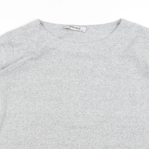Alexara Womens Grey   Pullover Jumper Size 14