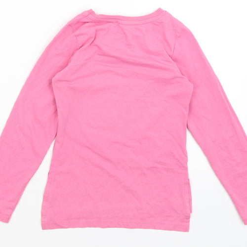 Primark Girls Pink   Basic T-Shirt Size 7-8 Years  - Unicorn