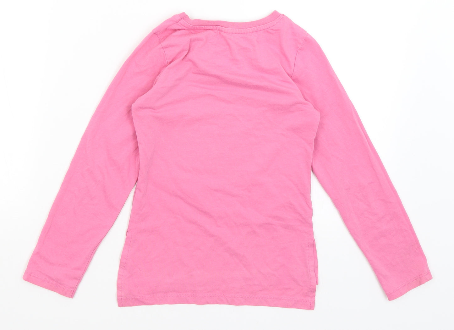 Primark Girls Pink   Basic T-Shirt Size 7-8 Years  - Unicorn