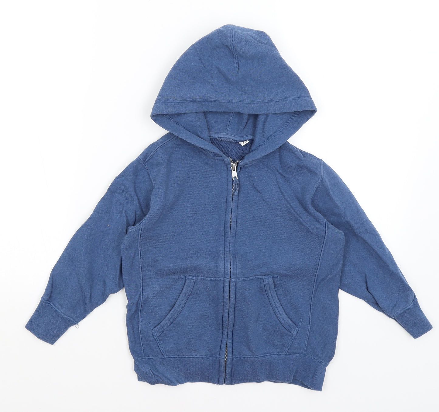 Uni Qlo Boys Blue   Full Zip Hoodie Size 4-5 Years