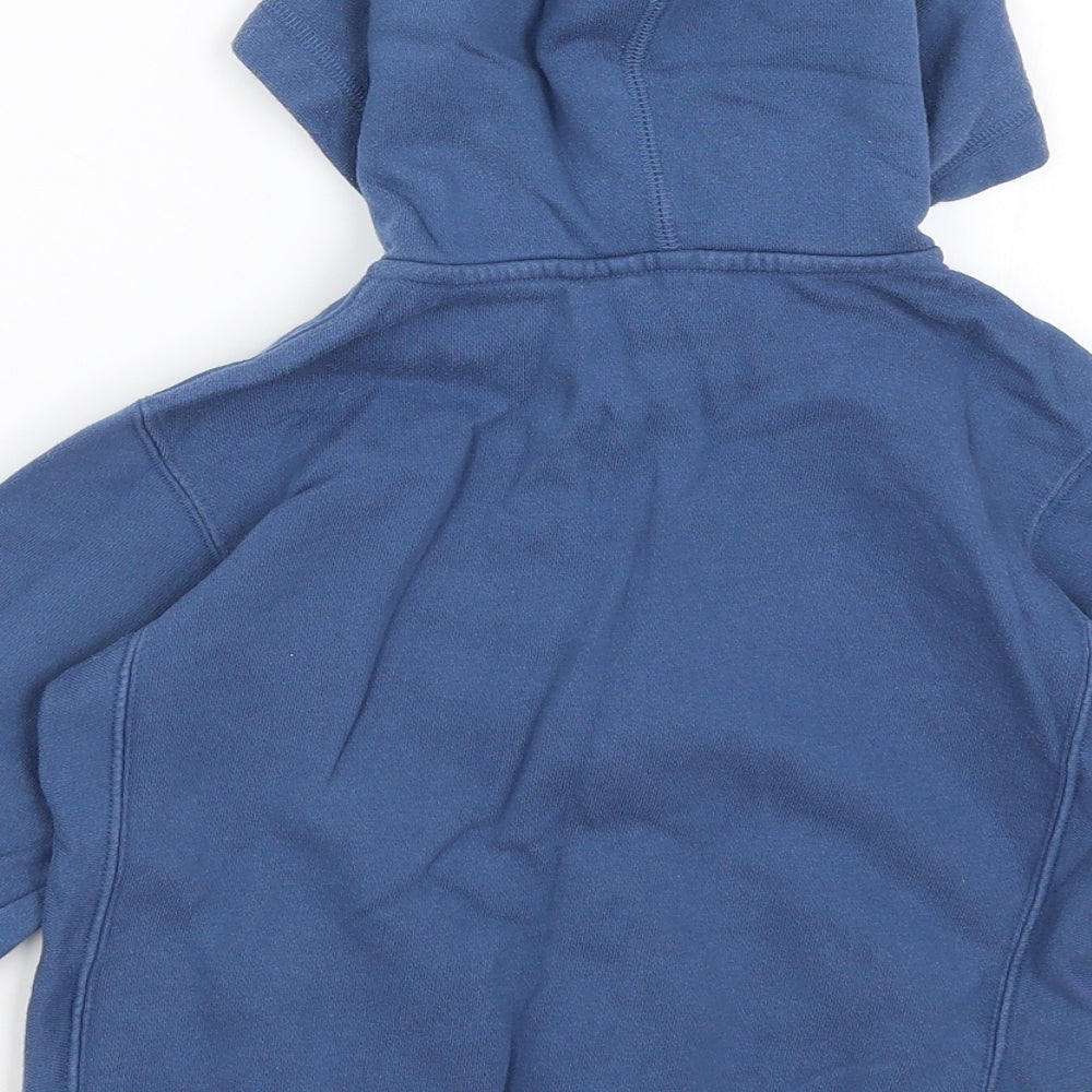 Uni Qlo Boys Blue   Full Zip Hoodie Size 4-5 Years