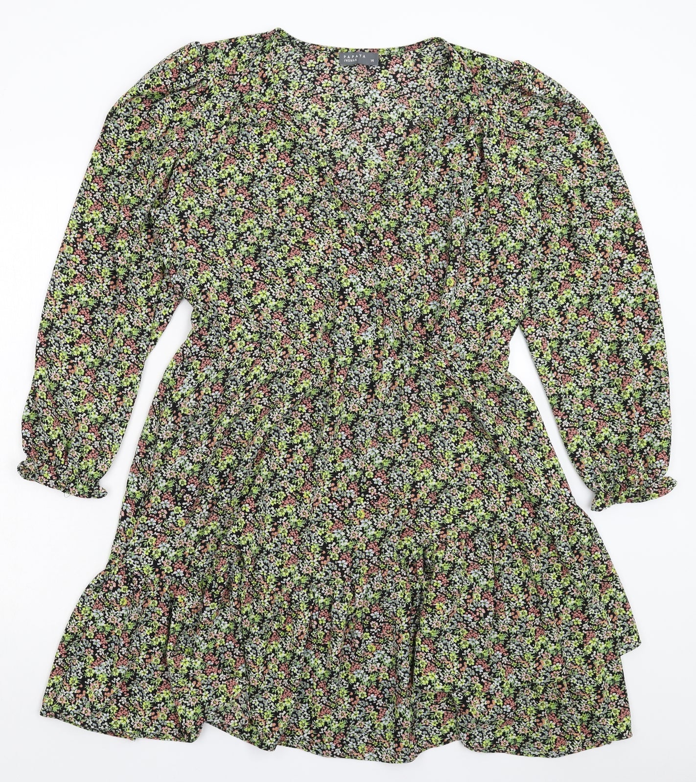 Papaya Womens Multicoloured Floral  Mini  Size 14