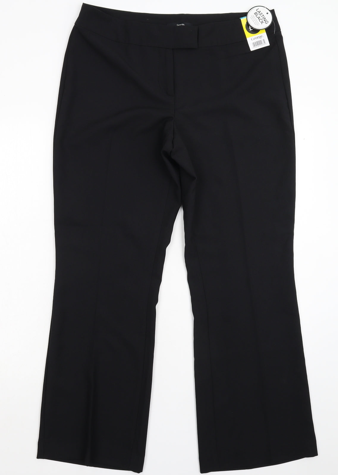 George Womens Black   Trousers  Size 14 L28 in