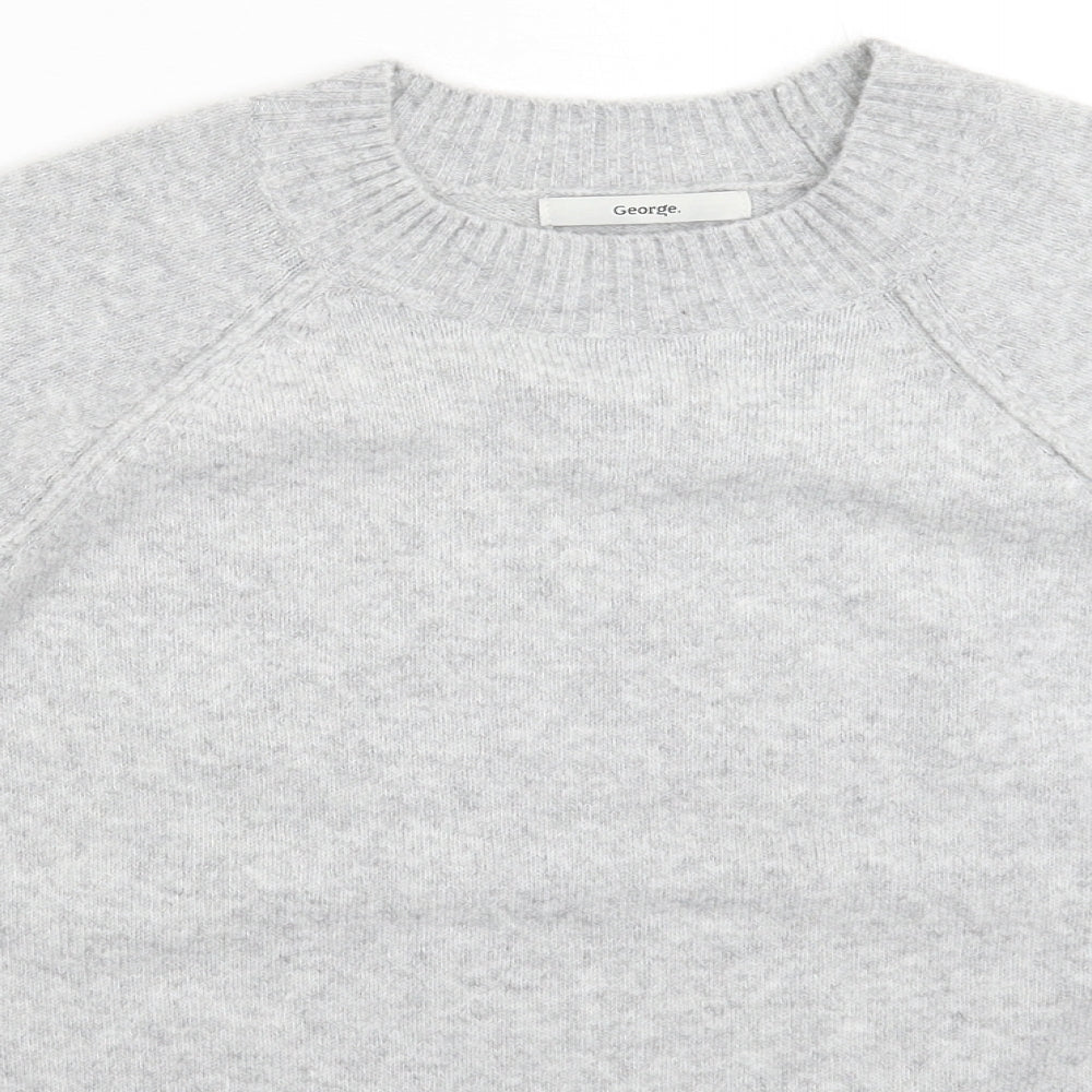 George Womens Grey  Knit Pullover Jumper Size L
