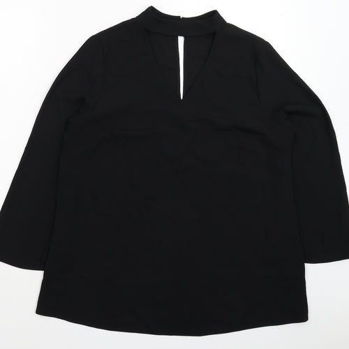 Papaya Womens Black   Basic Blouse Size 14