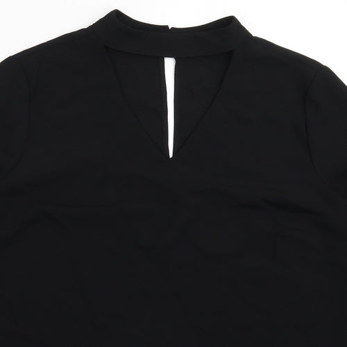 Papaya Womens Black   Basic Blouse Size 14